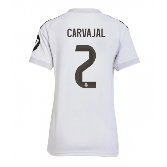 Billige Fotballdrakt Real Madrid Daniel Carvajal #2 Replika Hjemmedrakt Dame 2025-26 Kortermet